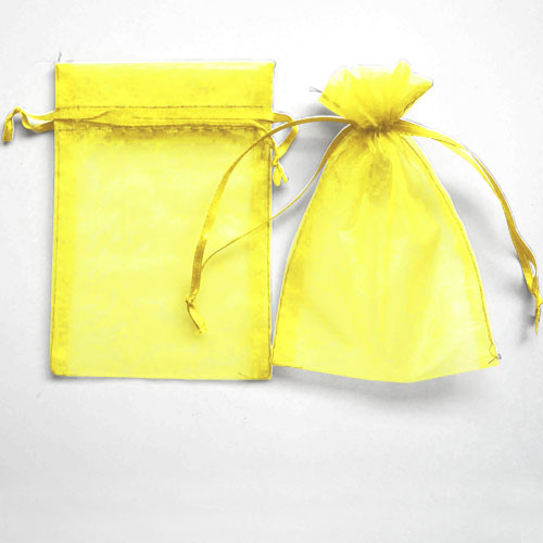 Organza Pouches Yellow