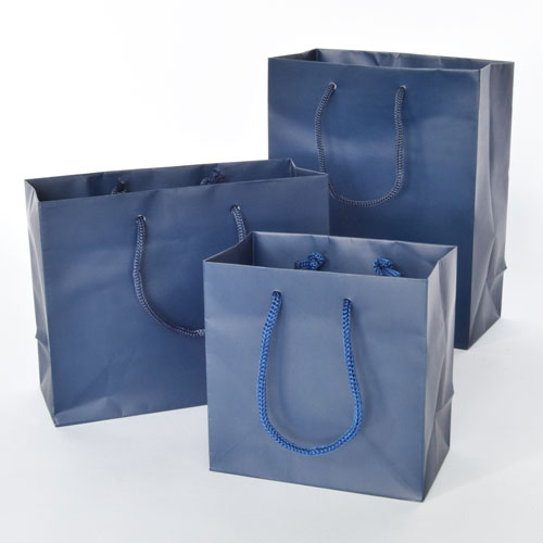 ROPE HDL PAPER TOTE BLUE